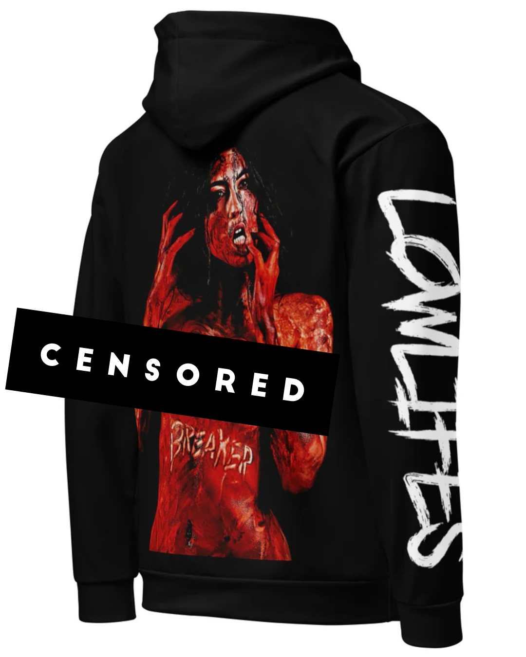 Hoodie - AOP: Lowlifes - Heart Breaker