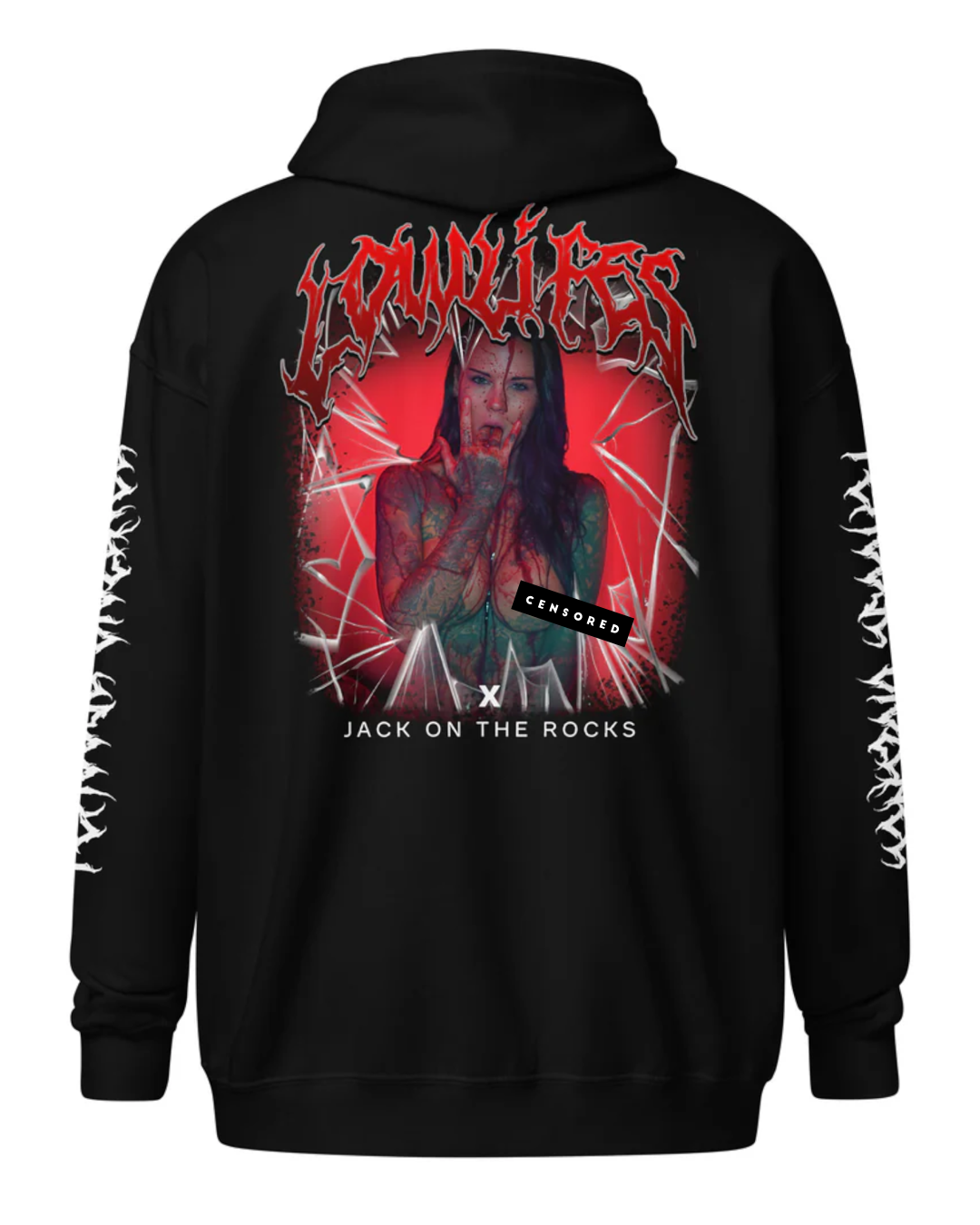 Hoodie - Zip: Lowlifes - Jack On The Rocks2