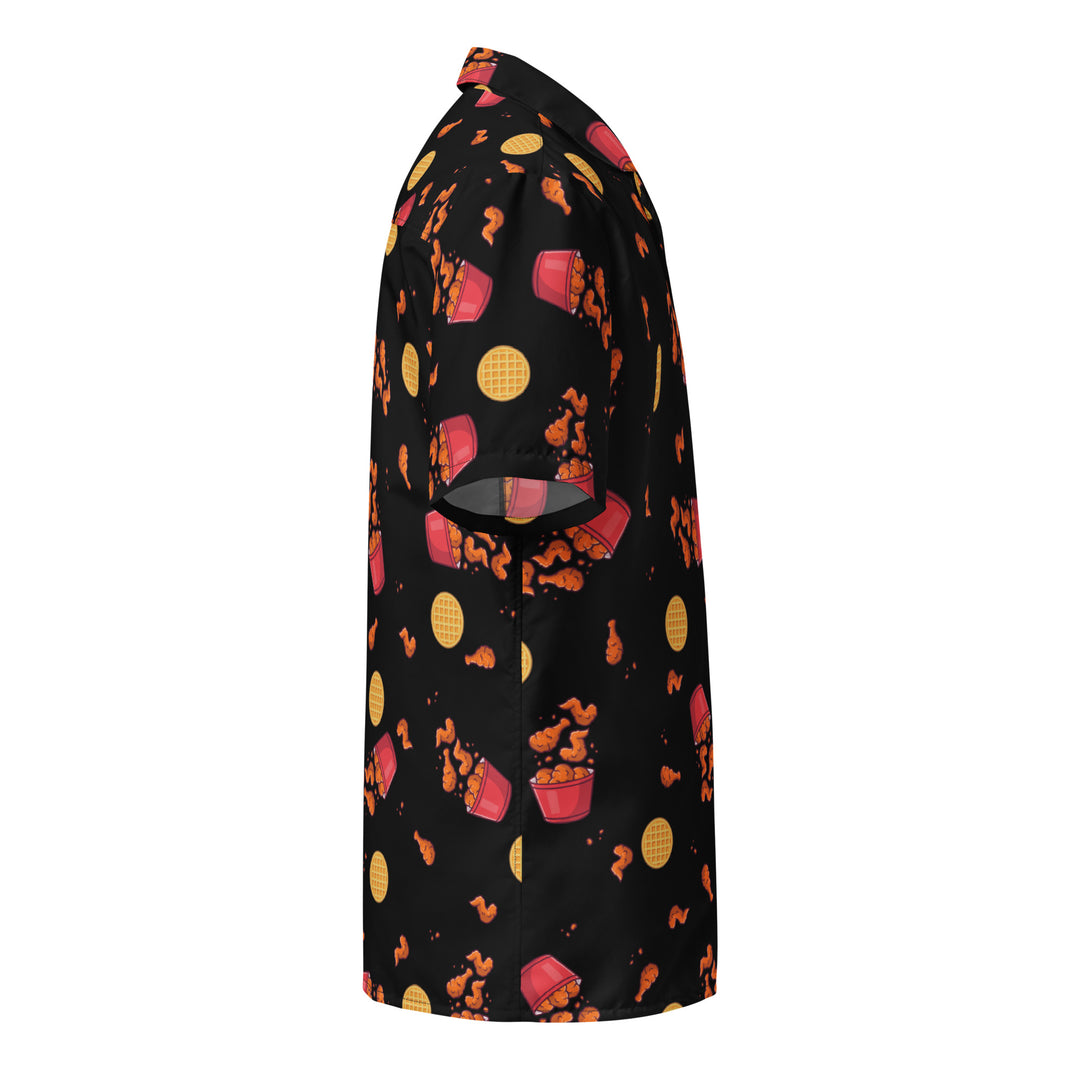 Shirt - Button: Lowlifes - Chicken N' Waffles Blk