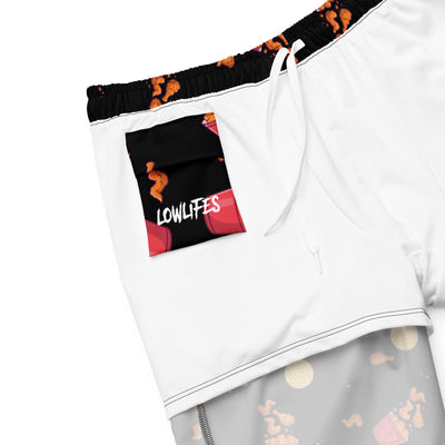 Swim Trunks: Lowlifes - Chicken N' Waffles Blk