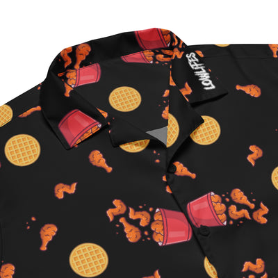 Shirt - Button: Lowlifes - Chicken N' Waffles Blk
