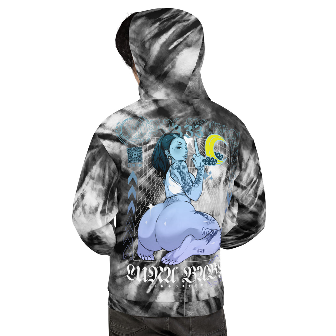 Hoodie - AOP: Lunatiks - Luna Baby Tie Dye