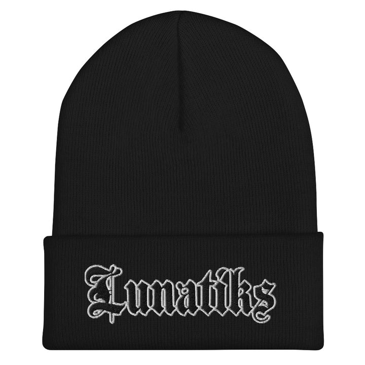 Beanie - Collared: Lunatiks - Logo Blk