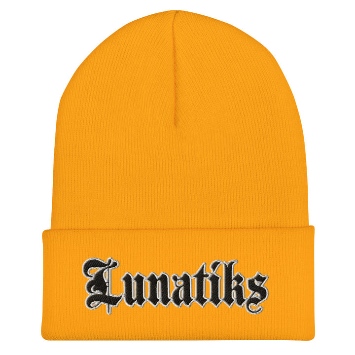 Beanie - Collared: Lunatiks - Logo Blk