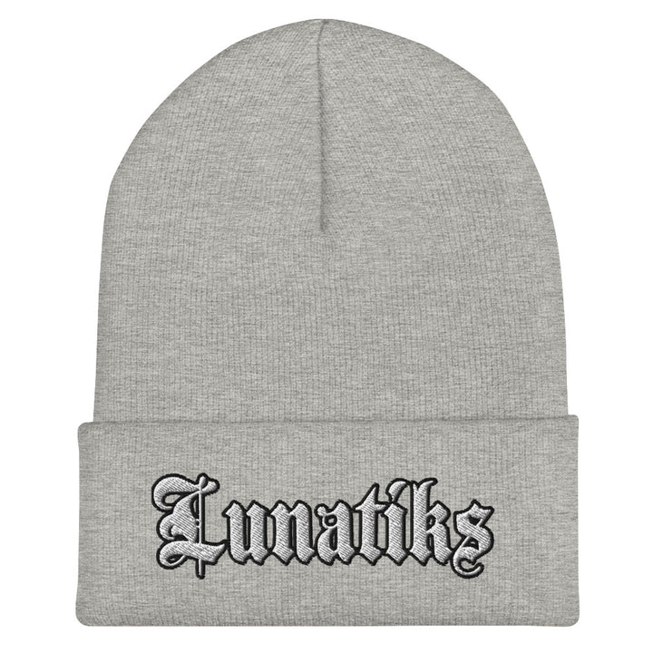 Beanie - Collared: Lunatiks Logo Wht