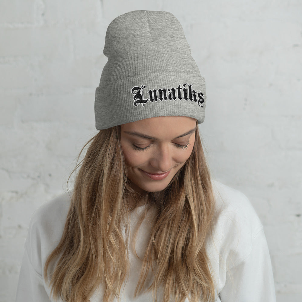 Beanie - Collared: Lunatiks - Logo Blk