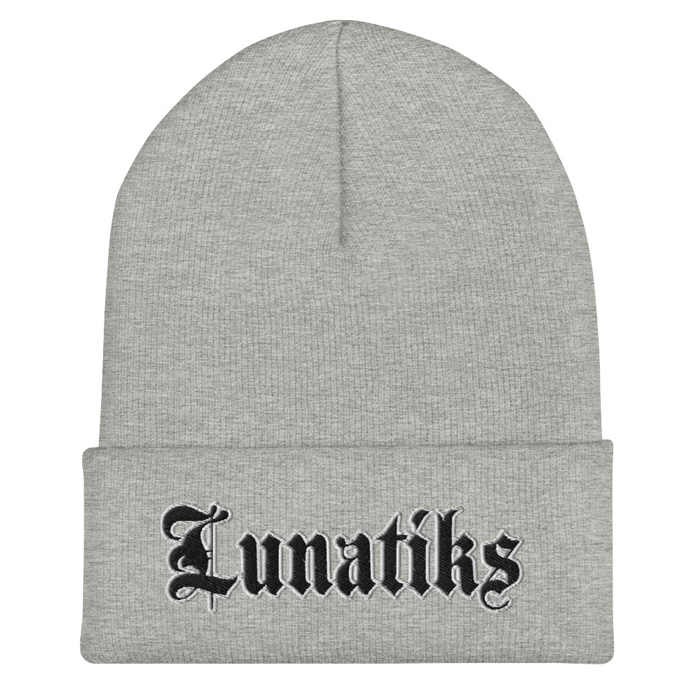 Beanie - Collared: Lunatiks - Logo Blk