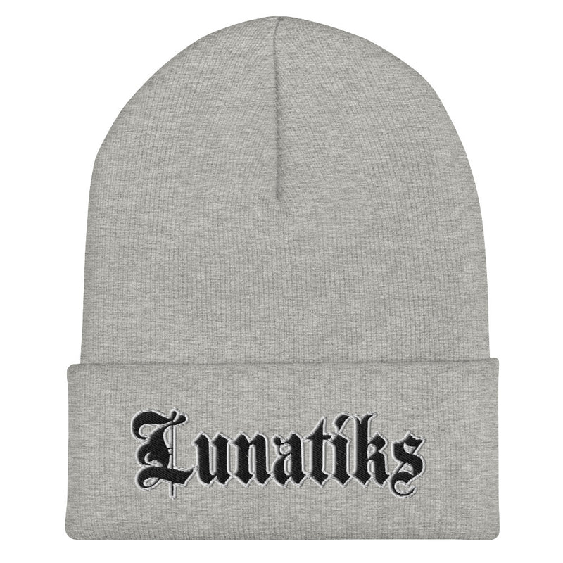 Beanie - Collared: Lunatiks - Logo Blk