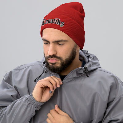 Beanie - Collared: Lunatiks - Logo Blk