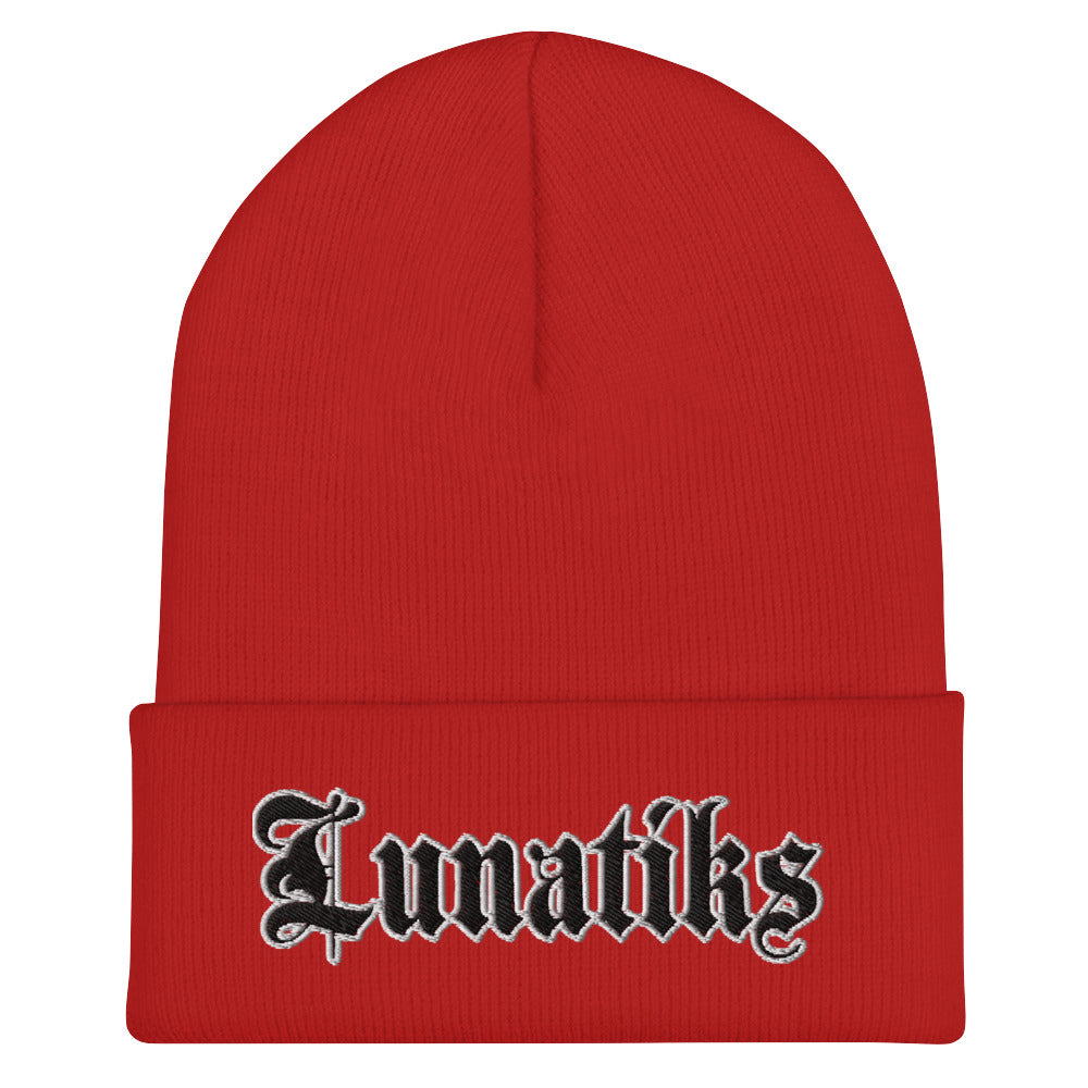 Beanie - Collared: Lunatiks - Logo Blk