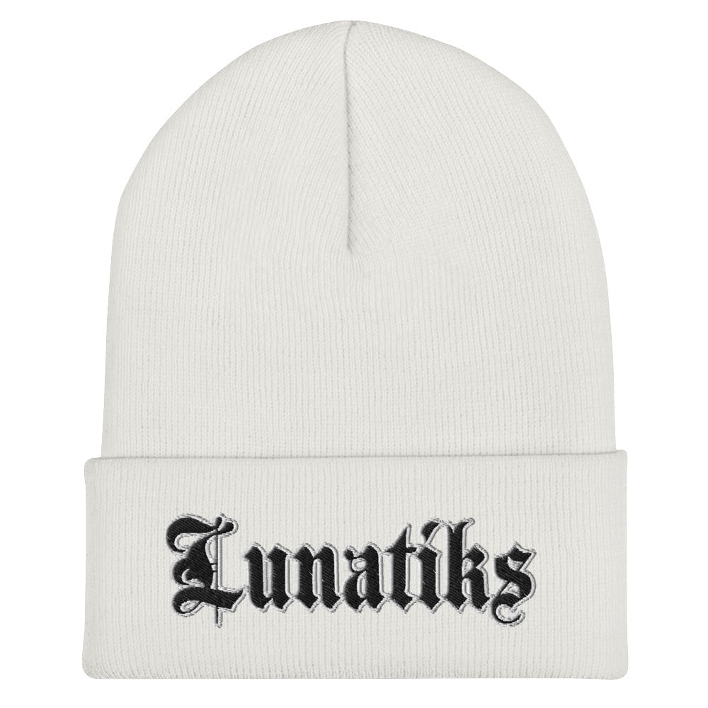 Beanie - Collared: Lunatiks - Logo Blk