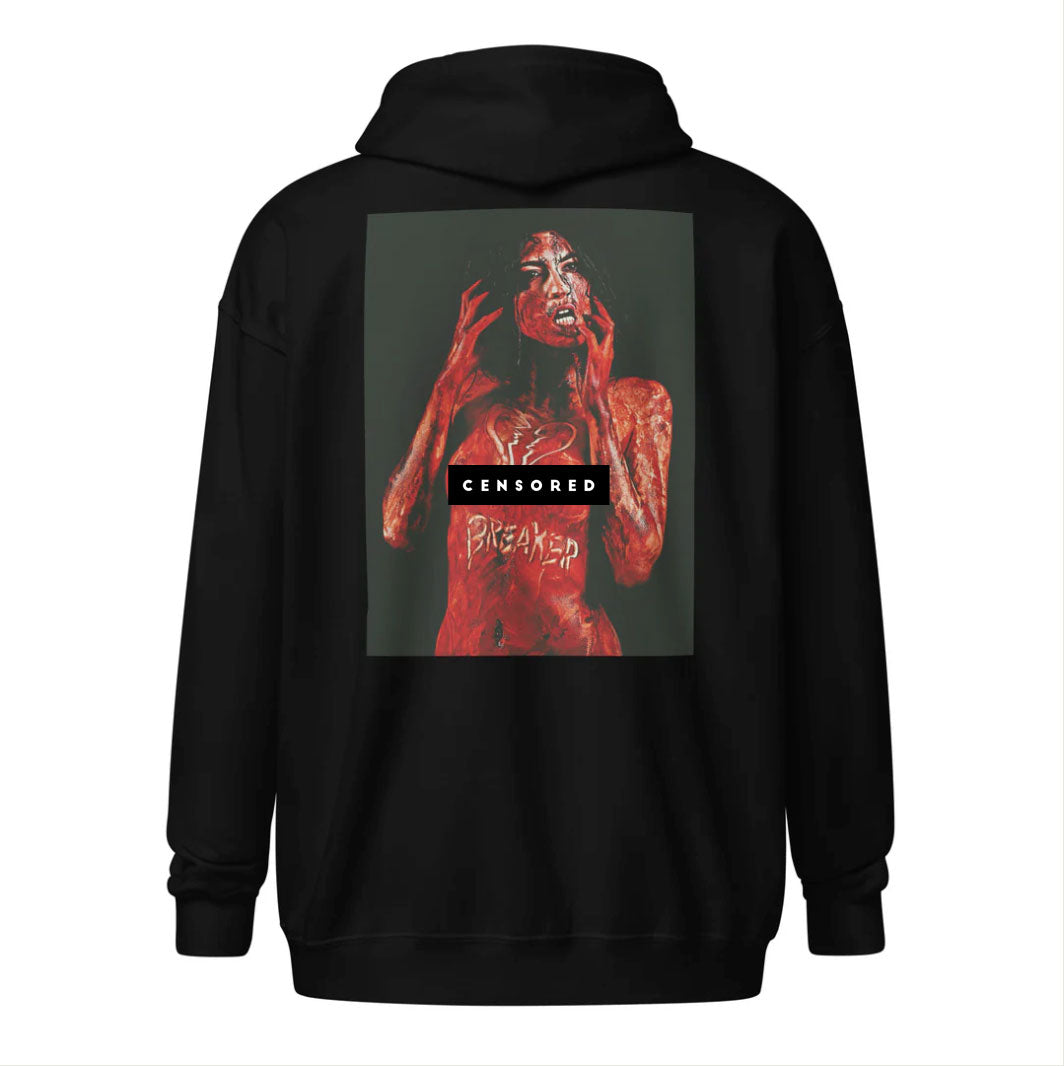 Hoodie - Zip: Lowlifes - Heart Breaker