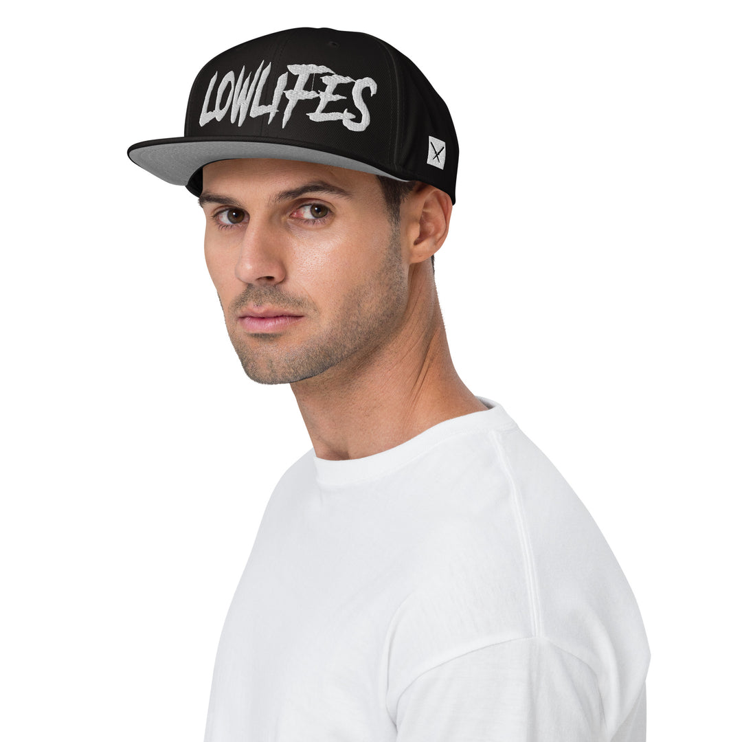 Hat - Snapback: Lowlifes - Logo B/B/W