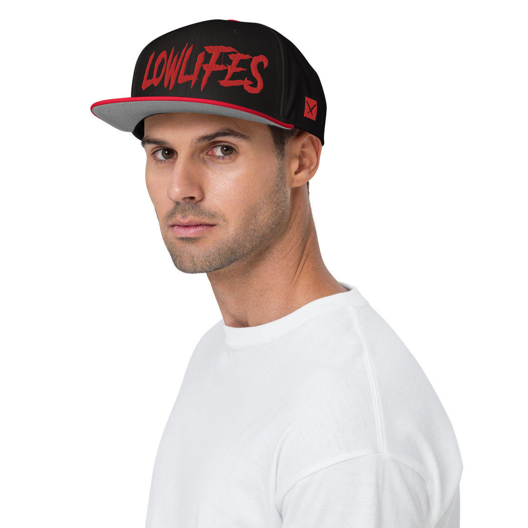 Hat - Snapback: Lowlifes - Logo B/R/R