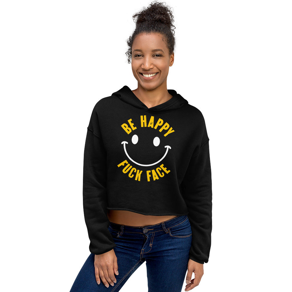 Hoodie - Crop: Lowlifes - Be Happy