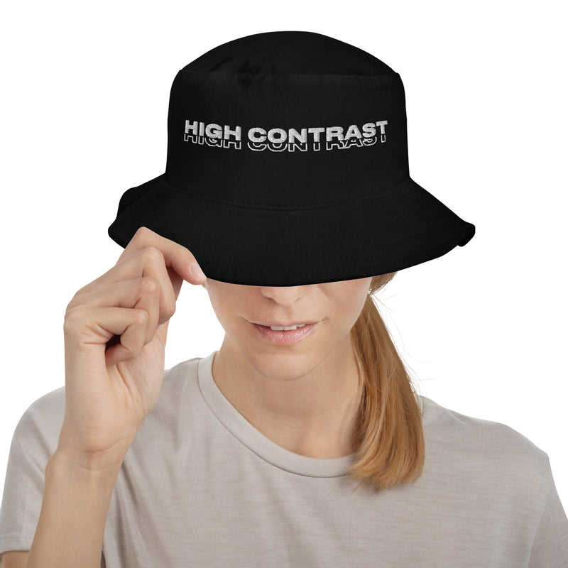 Hat - Bucket: High Contrast - Logo