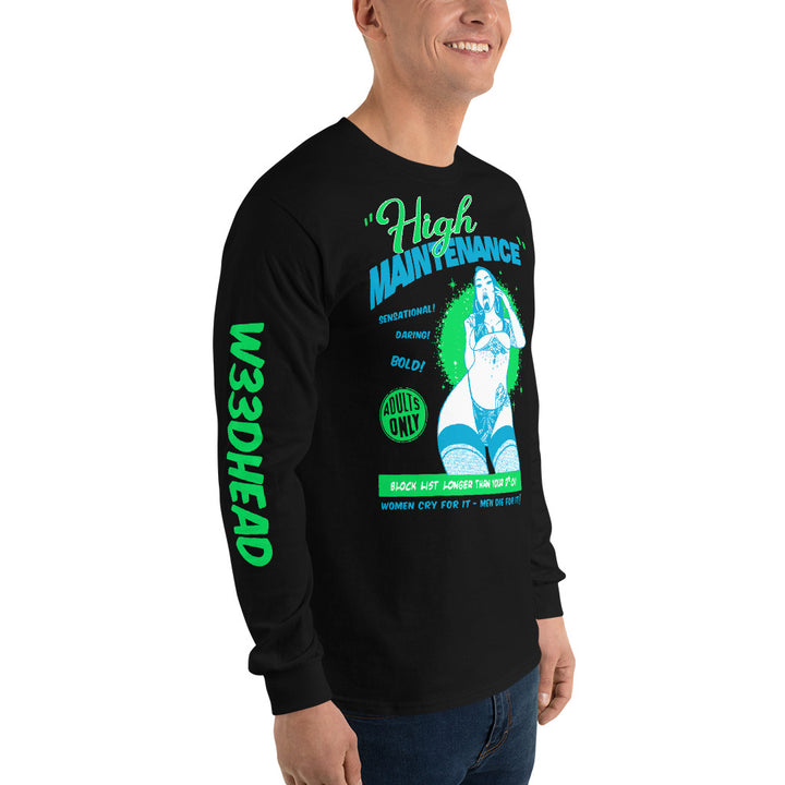 Shirt - Longsleeve: w33dhead - High Maintenance B/G