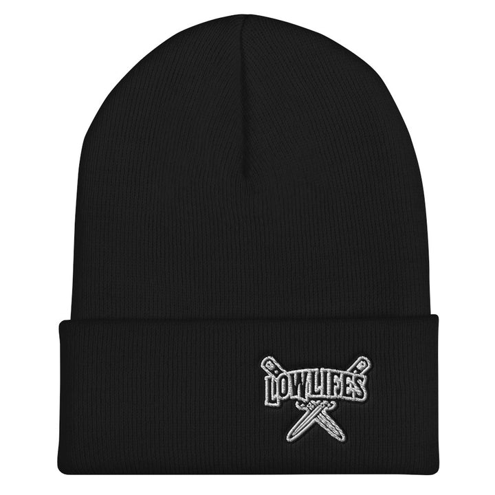 Beanie - Collared | Lowlifes - Knives Wht