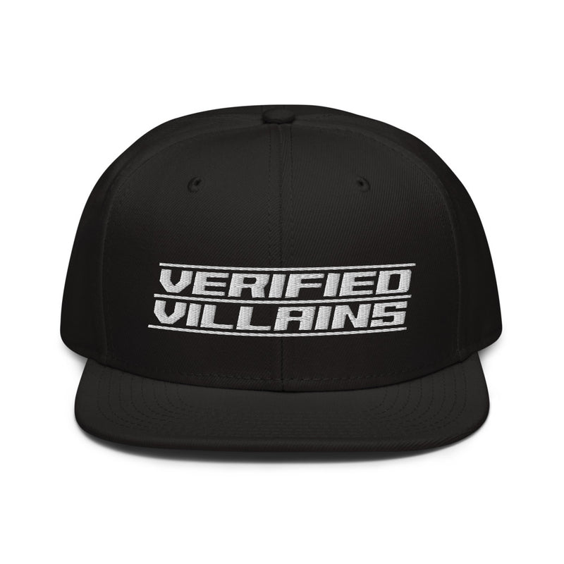 Hat - Snapback: Verified Villains - Logo B/B/W