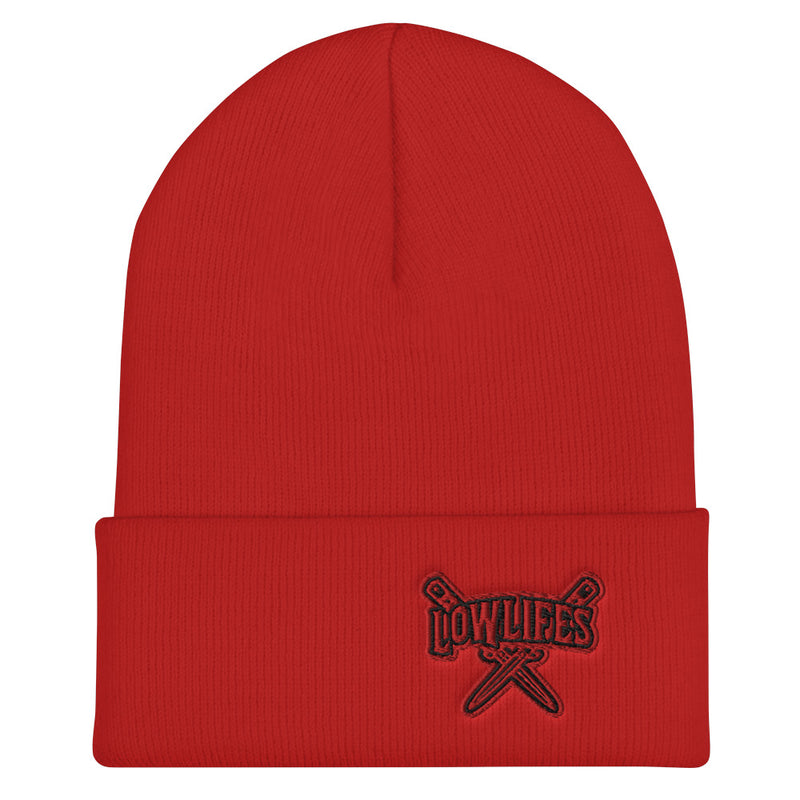 Beanie - Collared | Lowlifes - Knives Red
