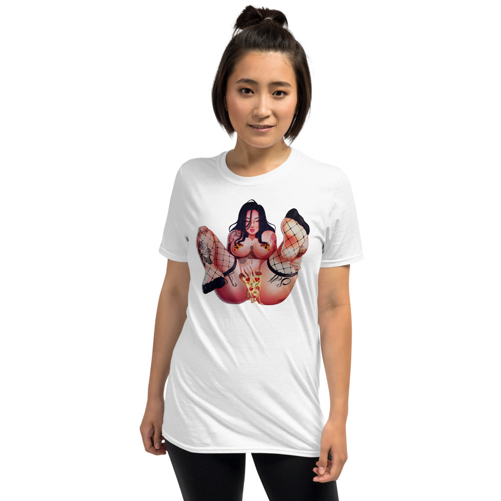 Shirt - Unisex: w33dhead - Pizza $lut Wht