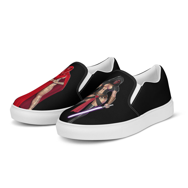Shoes - Women’s slip-on canvas: HayleyB - Dark Side