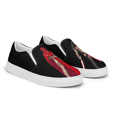 Shoes - Women’s slip-on canvas: HayleyB - Dark Side
